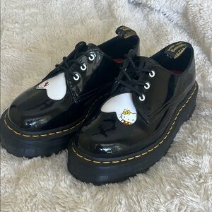 Dr. Martens Hello Kitty Black Patent Leather Shoes
